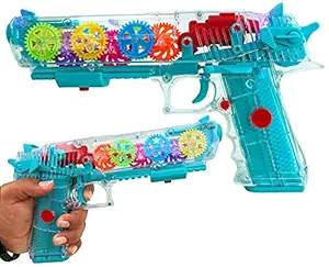 Toyshine Concept Musical and 3D Lights Kids Transparent Gun