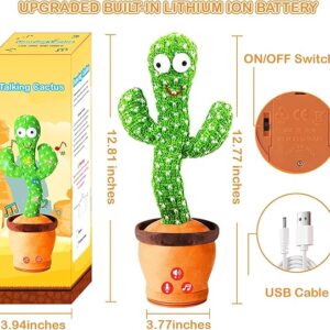 Storio Rechargeable Toys Talking Cactus Baby Toys for Kids